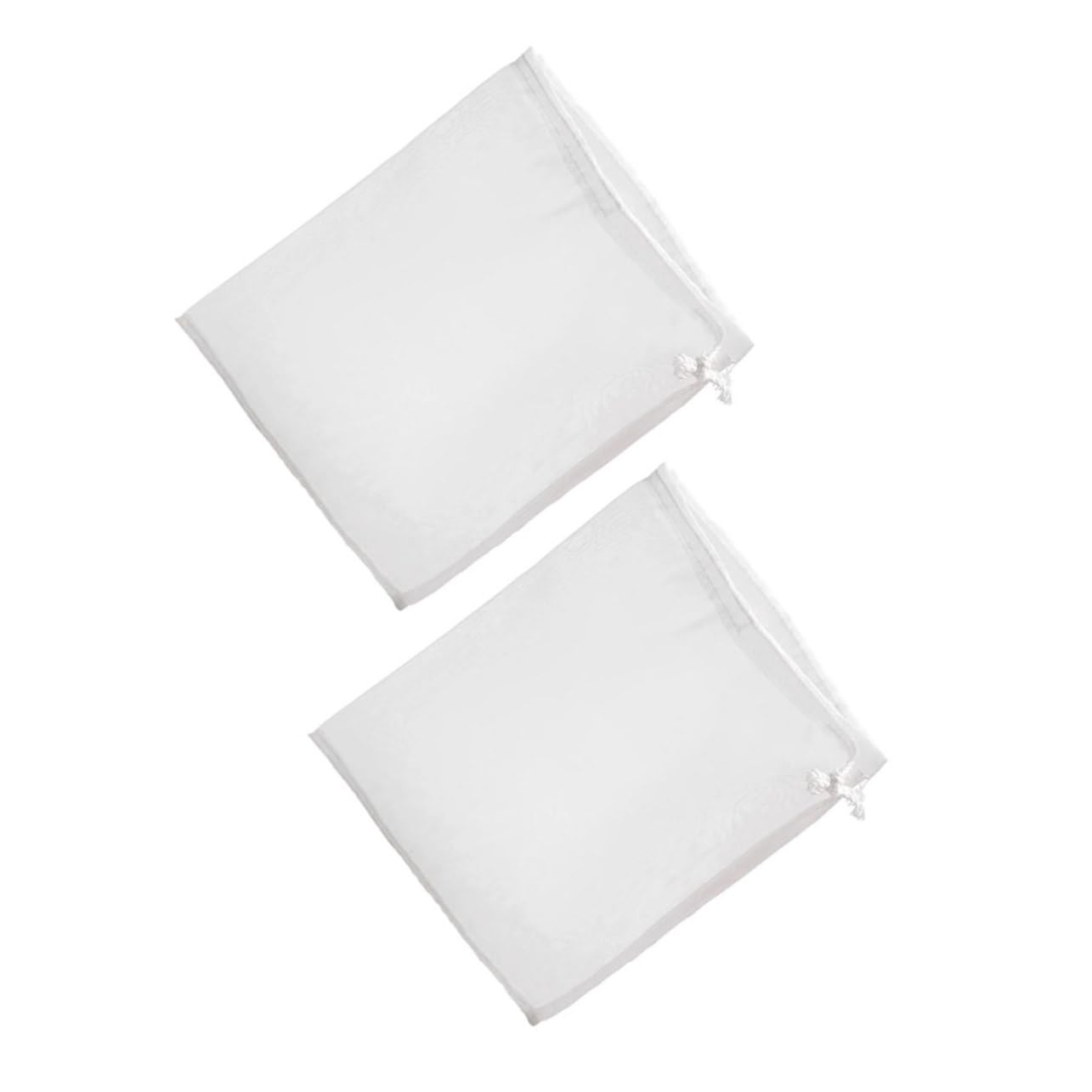 Mikinona 2pcs Food Strainer Bag Filter Bag Drawstring High-temperature Resistant Mesh Straining for Tea Chinese Medicine and Brewed Beverages