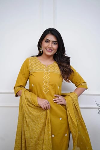 Image of FABNEX Kurta Set for Women | Women Kurti Pant Set (K-148-150)