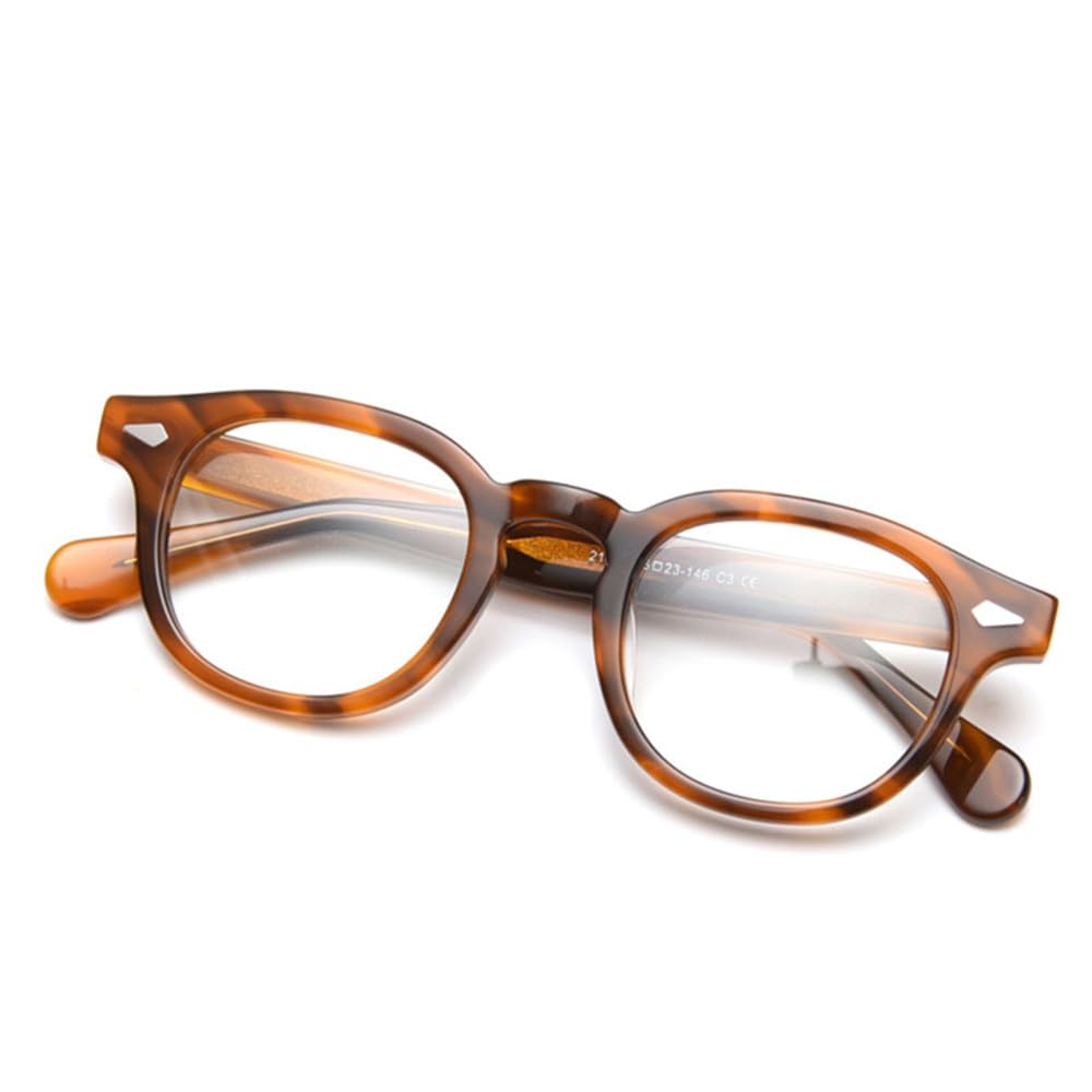 Nieten Acetat Brillengestell Damen Brillen Herren Brillengestell Klare UV400 Brille