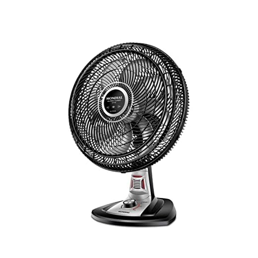 Ventilador 40cm Super Turbo 8 Pás Repelente Pastilha, Mondial, Preto/Prata, 140W, 110V - VTX-40-8P-RP