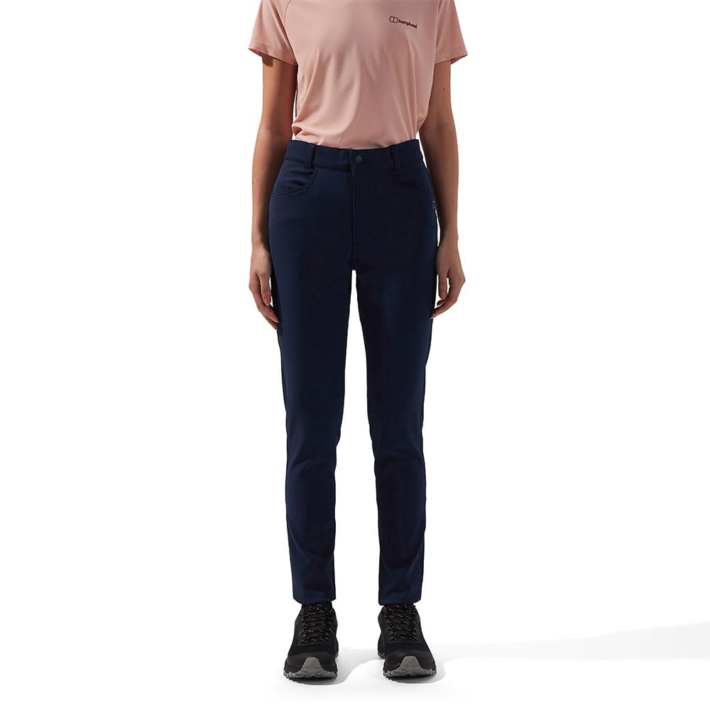 Berghaus Women's Everyday Skinny Stretch Pants | Walking Hiking Trousers | Moisture Wicking | Quick Drying Full Leg Trousers, Blue, 16 31