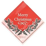 Heads XMW-SQC Shoe Bags, 4.7 x 4.7 inches (12 x 12 cm), Red, 100 Pieces, Christmas Wreath, Cream Puffs, Hamburger Bag, Made in Japan