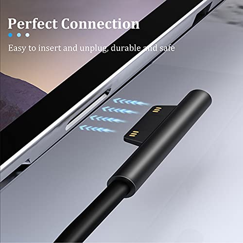 65W Laptop Charger Replacement For Microsoft Surface Pro 3 4 5 6 7 8 X Power Adapter,Surface Laptop 1 2 3,Compatible For Both Microsoft Surface Book Laptop/Tablet,Works With 65W&44W&36W&24W #TOP3