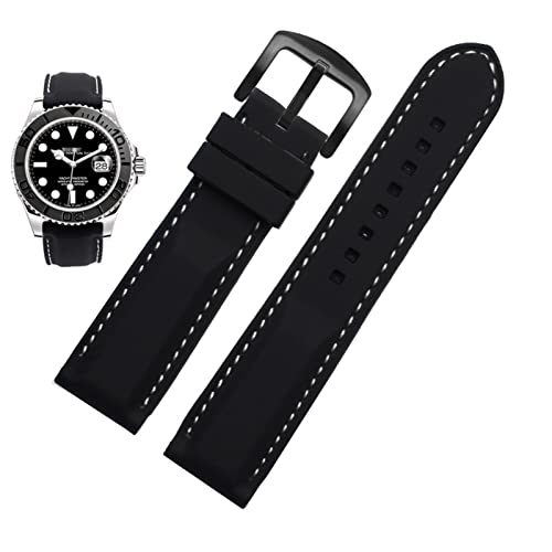 Bracelet montre 22mm silicone souple résistant pour éviter les coupures