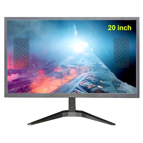 Image of 20 inch HD (1600 x 900) Monitor, 75Hz with Audio Refresh Rate, HDMI x1 Small Thin Monitor for laptops, Computers and desktops,LED Display, VGA /HDMI Connection.VESA:75 * 75MM