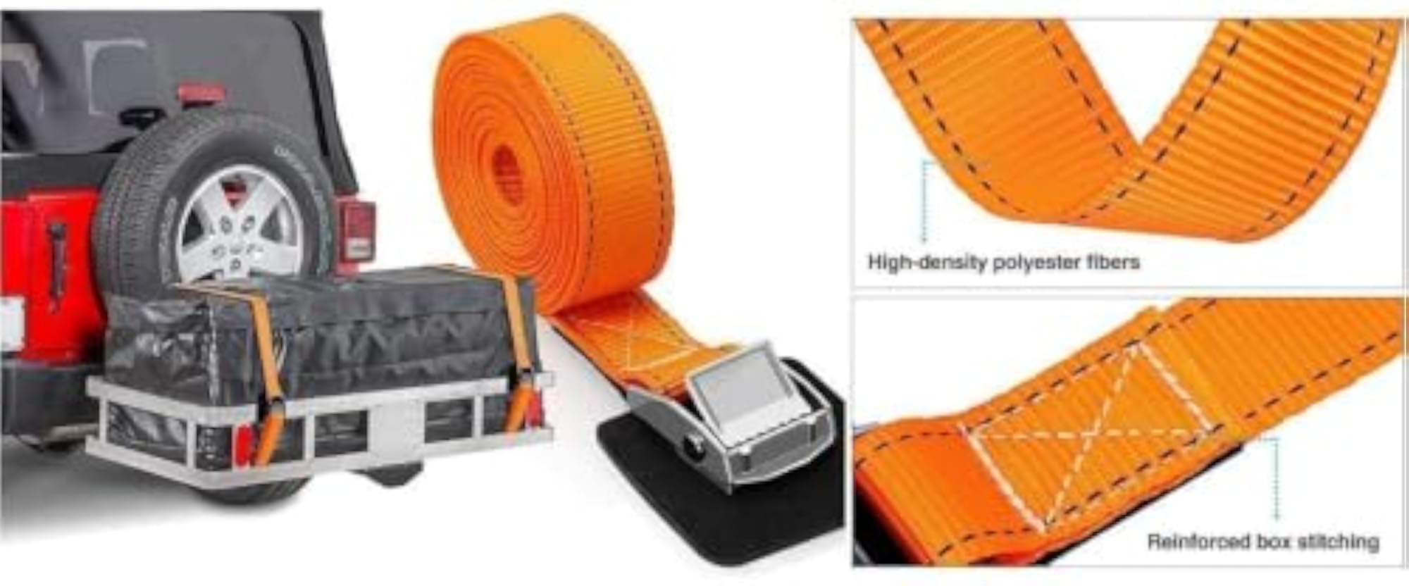 Heavy Duty Ratchet Strap, 10 Meter, 1500 Kg Capacity
