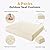 UNIKOME Outdoor Chair Cushions Pack of 4, Water Resistant Patio Cushions with Ties, High Density Sponge Filling Square Corner Seat Cushions for Outdoor Furniture, 18.5"*16"*3", Beige