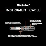 Blackstar 6m (20ft) Instrument Cable Straight ¼” Jack to Angle ¼” Jack for Bass/Electric Guitar/Electro-Acoustic/Keyboard/Amp - Image 6
