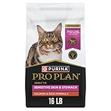 Purina Pro Plan Sensitive Skin and Stomach Adult Cat Food Salmon and Rice Formula - 16 lb.