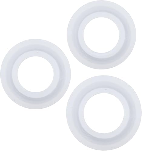 Funshowcase Molde de silicona en forma de anillo de resina boho para la elaboración de arcilla líquida, resina epoxi, fabricación de joyas planas,