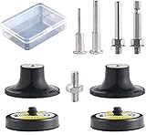 9 Pack 2 Inch Versatile Die Grinder Attachment Kit Roll Lock Pad Holders, with 1/8