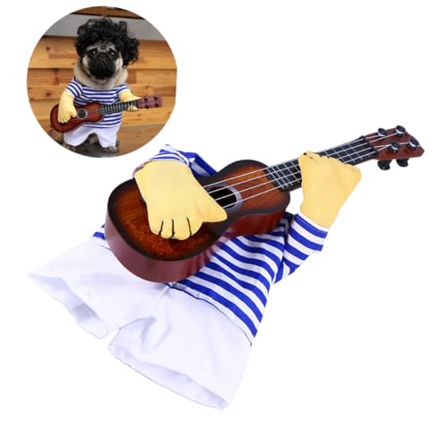 Disfraz guitarra para perro talla M HAKIDZEL miniatura 7