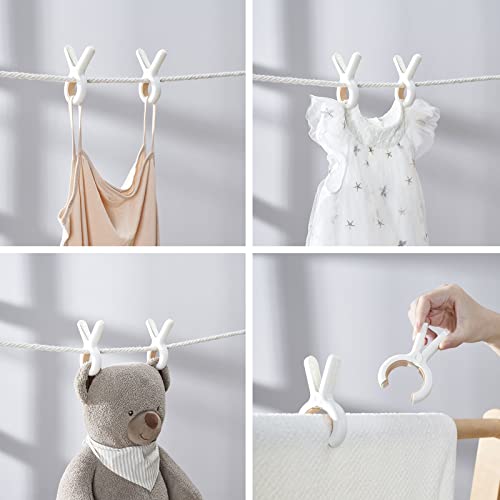 12 Pack Plastic Clothes Pins With Strong Anti-Rust Springs,Heavy Duty Beach Towel Clips,Laundry Clothespins To Keep Your Towel, Clothes, Blankets To Dry On Clothesline And Hanging Rack #TOP6