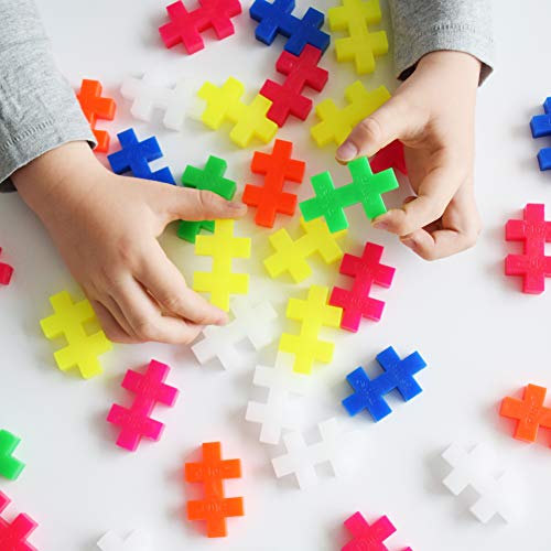 Image of PLUS PLUS Big 15 Piece Neon Mix - Large Building Blocks for Toddlers