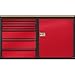 Valley Craft F89616TS Single Door Modular Mobile Cabinet with 5" Caster, 21" Length x 48" Width x 33" Height, 5 Drawers (3", 3", 6", 6", 6"), Tropic Sand