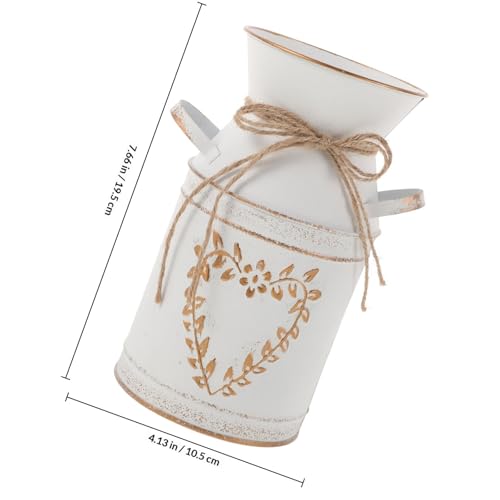 Vases rustiques pour fleurs en métal galvanisé déco table et jardin