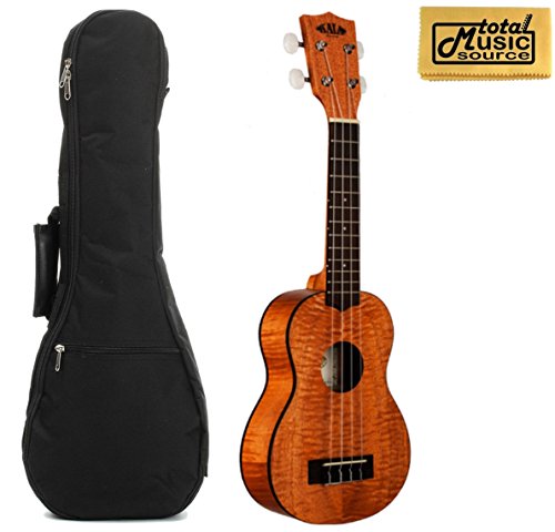 Kala Soprano Exotic Mahogany Ukulele, KA-SEM, Includes TMS Polishing Cloth and Gig Bag, KA-SEM PC GIG - Les Beatles, Paul McCartney, John Lennon, RIngo Starr, George Harrison Kala Soprano Exotic Mahogany Ukulele, KA-SEM, Includes TMS Polishing Cloth and Gig Bag, KA-SEM PC GIG
