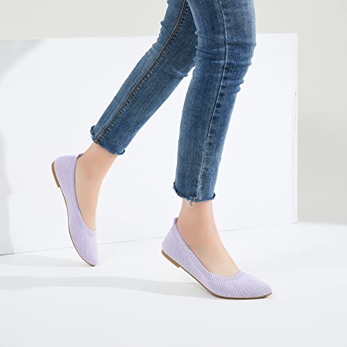 Image of BABUDOG Women's Mesh Flats Shoes Pointed-Toe Dress Shoes for Women Black Flats Comfortable Memory Foam Flats