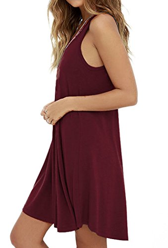 Image of MOLERANI Women's Casual Summer Swing Simple Loose T-Shirt Tank Dress