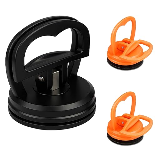 3 Pack Strong Suction Cups Car Dent Puller, Professional & Extra Strong Heavy Duty Dent Removal Tools for Car Repair, Furniture, Tiles, Windows, Phone Holder and Glass Lifter & Removing Screens