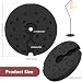 Awleynz 5.95Lb Round Plastic Floor Lamp Base Weight, 9.3 Inch Black Weighted Disc for Home Living Room Bedroom Lighting