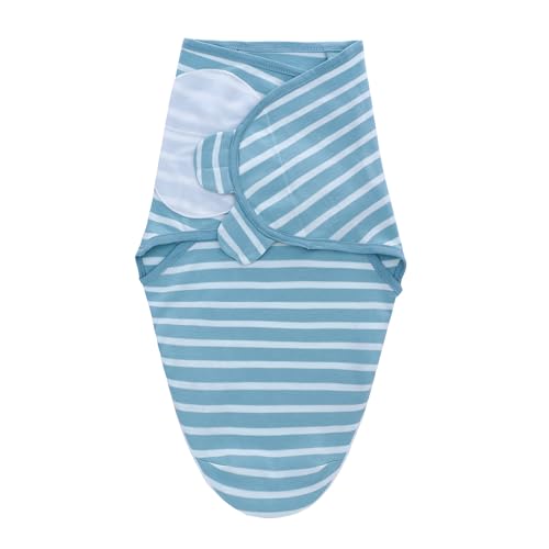 Image of LAT Swaddle Blanket with zip Baby Girl Boy-Easy Adjustable 3 Pack Infant Sleep Sack Wrap Newborn Babies 100% Cotton Sleep Bag(lue Whales,0-3Months)