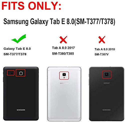 Coque Samsung Tab E 8.0 antichoc avec poignée rotative 360 et sangle de transport - 2