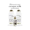 OGX Nourishing + Coconut Milk Moisturizing Shampoo for Strong & Healthy Hair, with Coconut Milk, Coconut Oil & Egg White Protein, Paraben-Free, Sulfate-Free Surfactants, 25.4 fl oz