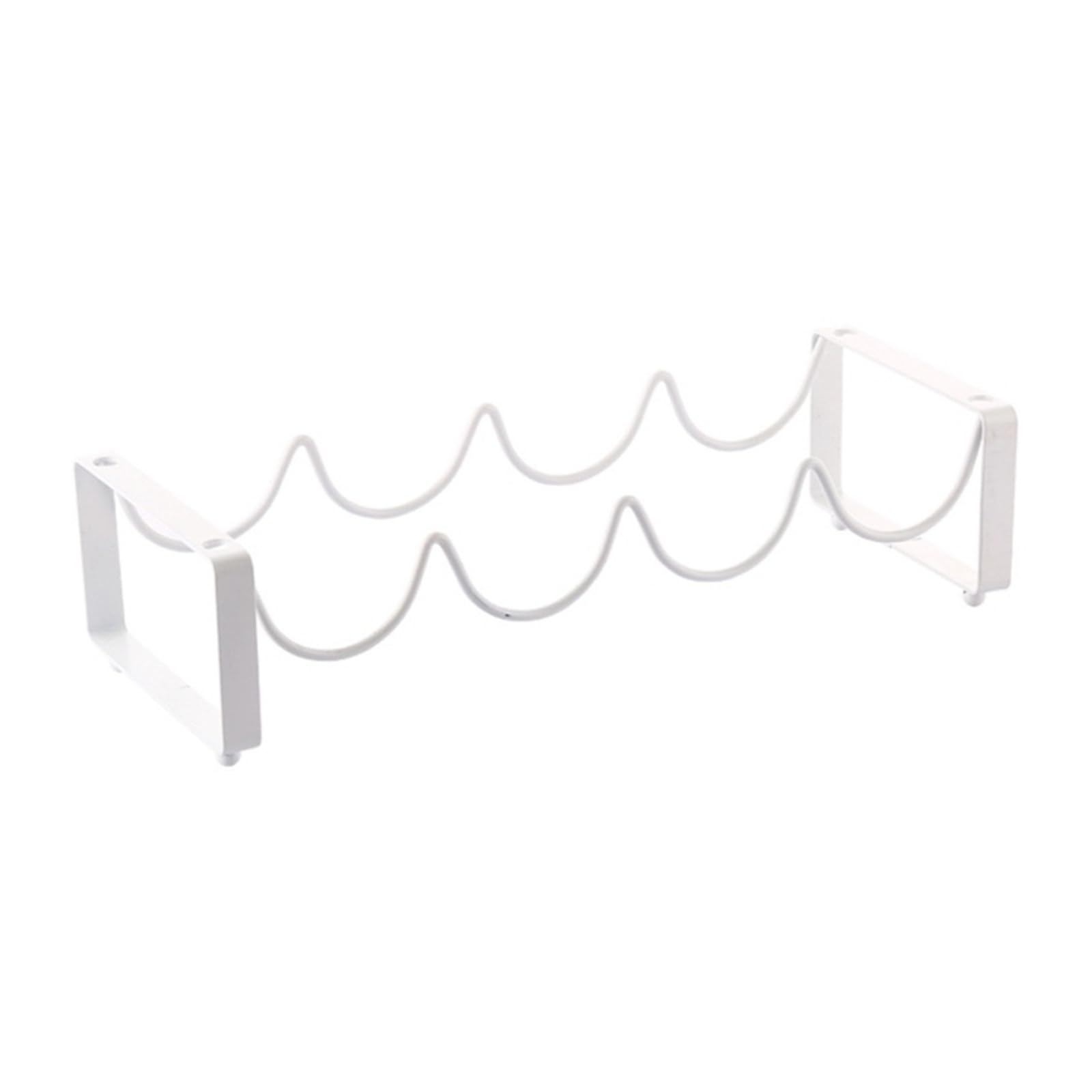 Iron drink holders Iron Wine Bottle Rack Free Standing Stackable(White)