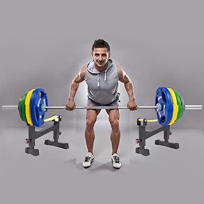 2 Stand Quiet Deadlift Barbell Elevation Stand¡