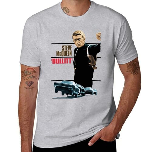 Ste*ve T-Shirt pour Homme MC%Queen Tshirt à Manches Courtes Noir T Shirt Col Rond en Coton Chemise Casual Top Tee Men