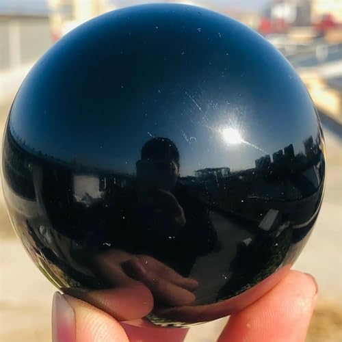 Sphère en obsidienne noire de 50mm pour décoration de maison