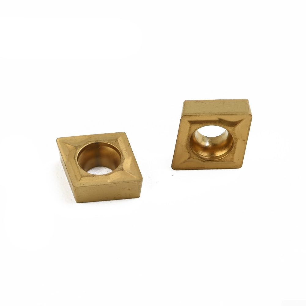 CCMT060204HM YBC251 Soporte de herramientas de torneado de carburo de torno CNC, para procesamiento de acero de 6 x 6 x 2,5 mm, juego de 10 piezas