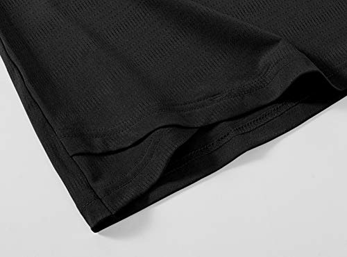 Image of BASUDAM Women's Golf Polo Shirts V-Neck Short Sleeve Collarless Tennis Running T-Shirts Quick Dry