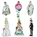 Wedding Collection Set of 6 Glass Old World Christmas Ornament 14011