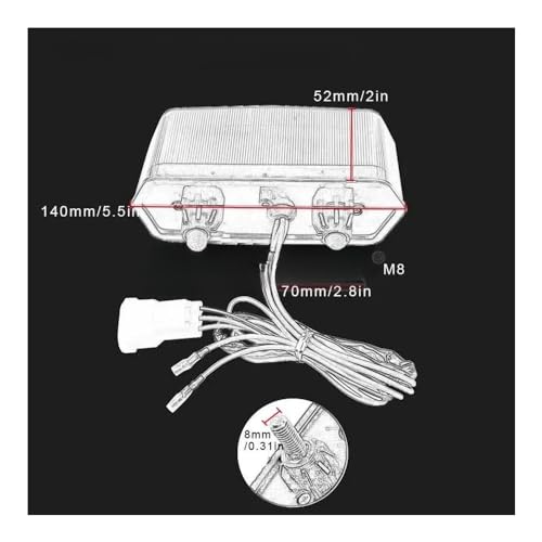 Feu stop rouge clignotant pour CBR 650F avec signalisation LED haute intensité