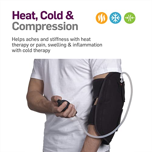 Natracure Hot/Cold & Air Compression Elbow Brace Support - (6017 Cat) - Alleviates Pain From Tendonitis, Tennis Elbow, Arthritis, Joint Pain, And Sports Injury #TOP1