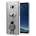 Produktbild Conie® Handyhülle Rück Schale für Samsung Galaxy S8, Ultra Slim TPU Hülle aus Silikon mit Bilder Motiv, Kanten Display Kamera Schutz, Motiv Zebra Design