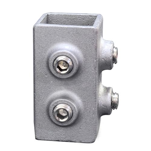 Mekalero 3 Way Elbow Pipe Fitting Aluminum Alloy Connector for Fence Rails Industrial Shelf Construction Multipurpose Square Tube Adapter Connector Aluminum Alloy for Various Uses Easy Install