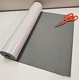  Rollo de fieltro autoadhesivo de color gris, 1 m x 450 mm de ancho