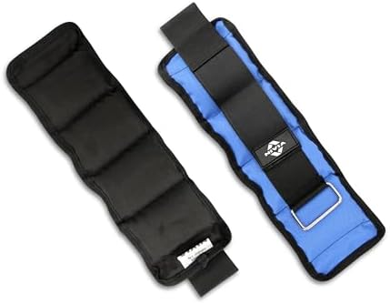 Pesi Per Caviglie/Polsi Stepfowarder – 0,5kg A 2kg – Regolabili In Neoprene – 2 Pezzi