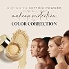 Bellapierre Banana Setting Powder Color-Correcting Brightening Powder, Matte Finishing Tint, Translucent Under-Eye Baking Makeup, Lightweight Talc-Free Formula - Medium - 0.14 Oz