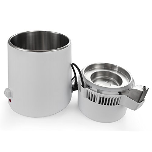 SmarketBuy 1.05 Gallon Water Distiller Home Countertop Water Distillation Purifier All Stainless Steel Internal Water Distillation Kit 110V - Thumbnail 3