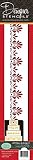 Designer Stencils Fleur De Lis Cake Side 3 foodgrade stencil, 1.4" h x 13" w
