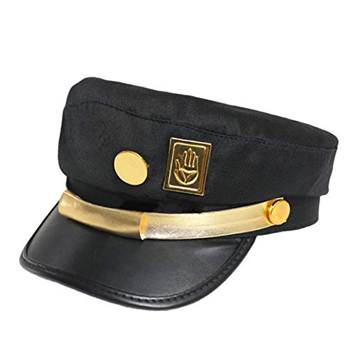Casquette de JoJo, JoJo Bizarre Adventure Hat Anime Jotaro Cosplay Casquette de baseball Chapeau Kujo Jotaro Cosplay JoJo Wind Hat Couvre-chef Cosplay Couvre-chef Visored Props Casquettes à visière Cover