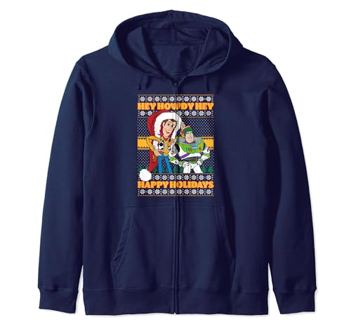 Sweat Toy Story Christmas pull moche zippé à capuche Disney Pixar