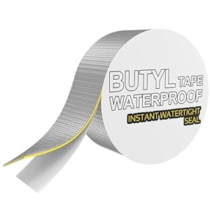 ANTEQI Wasserdichtes Butylband Aluminiumfolie 50mmx5M