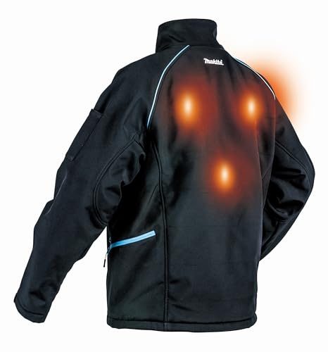 Makita DCJ205ZM 18V LXT Heated Jacket, Only (Black, M), Medium by Makita - Image 9