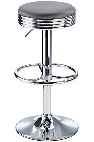 Diner Américain Style Barre Tabouret Gris