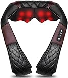 Neck Massager with Heat, Shiatsu Back Neck and Shoulder Massager - Gifts for Women/men/Mom/Dad - Electric Deeper Tissue 4D Kneading Massage, Use at Home, Office, Car